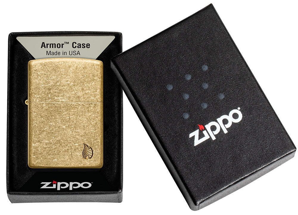 Armor® Tumbled Brass Flamme
