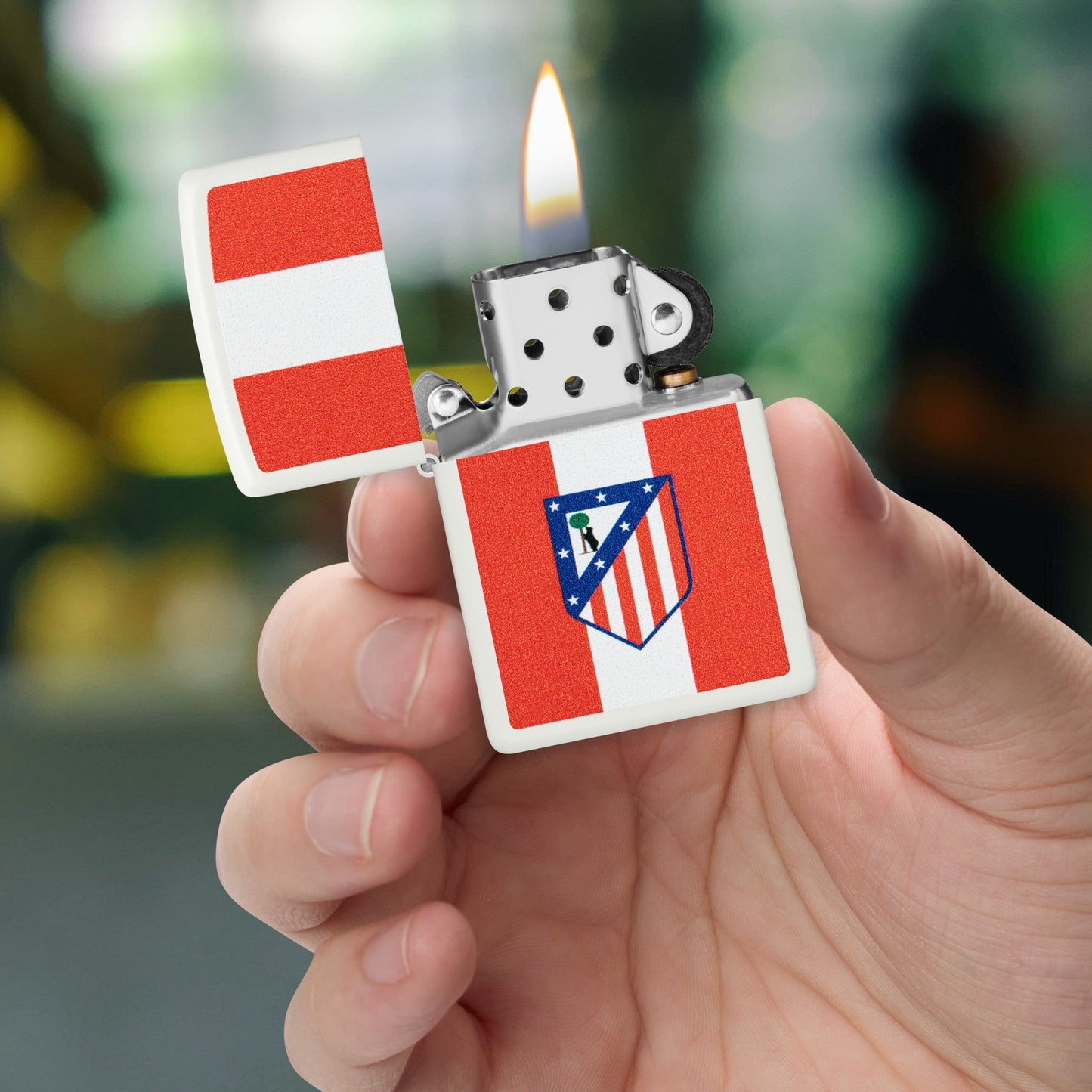 Atlético Madrid – Logo auf Streifen