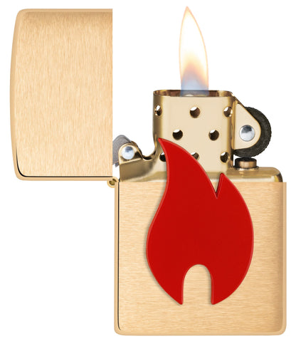 Rotes Flammenemblem