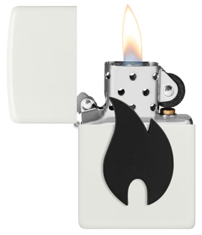 Schwarzes Flammenemblem