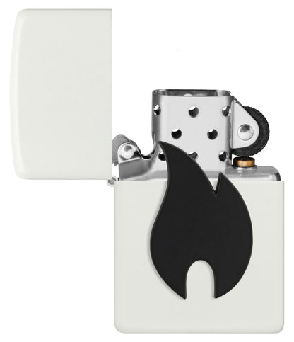 Schwarzes Flammenemblem