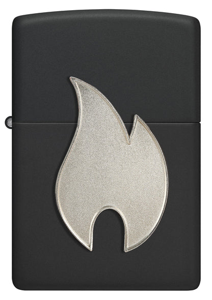 Silbernes Flammenemblem