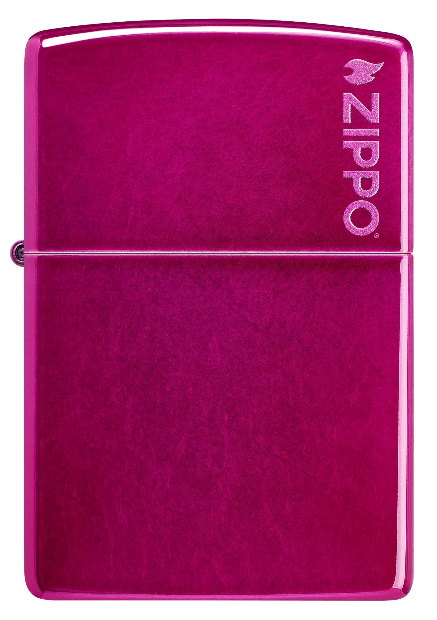 Klassisch in Candy-Himbeerrot mit Zippo Logo