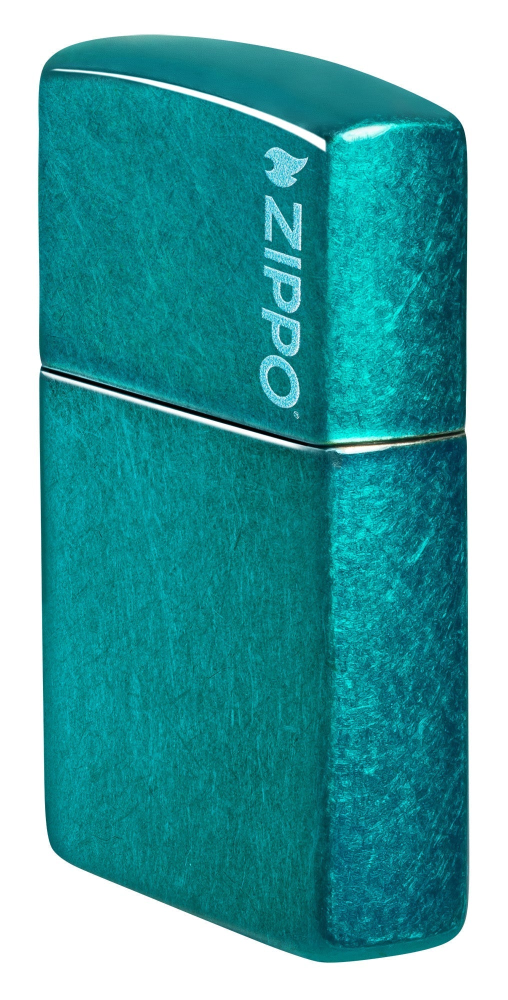 Klassisch in Candy-Blaugrün mit Zippo Logo