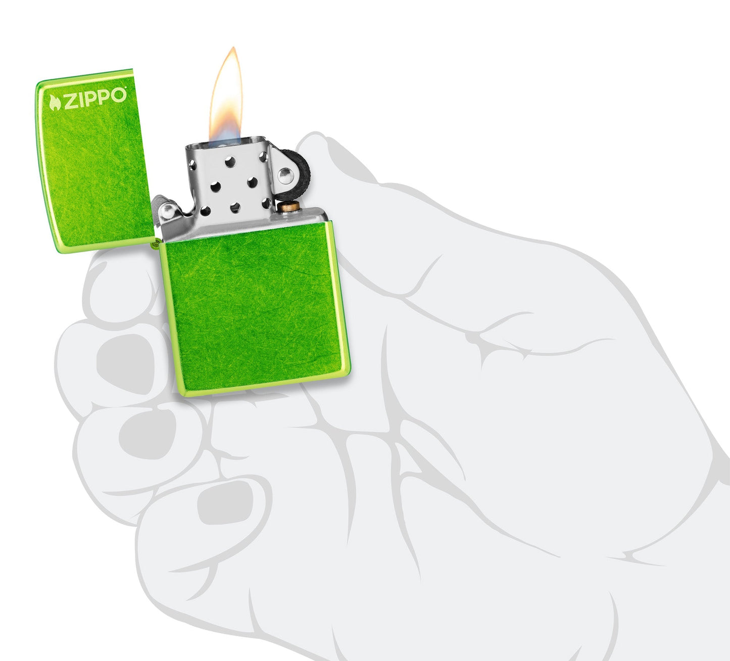 Klassisch in Lurid mit Zippo Logo