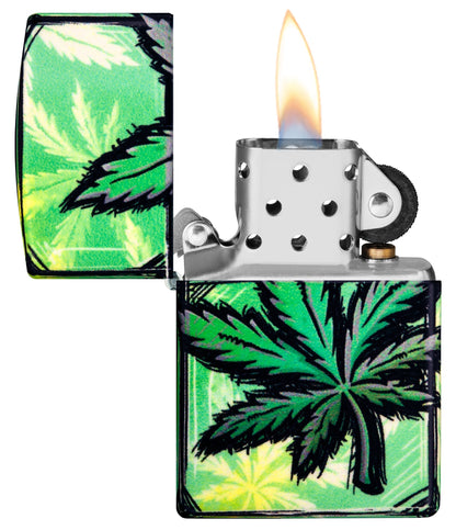 Glowing Cannabis Design