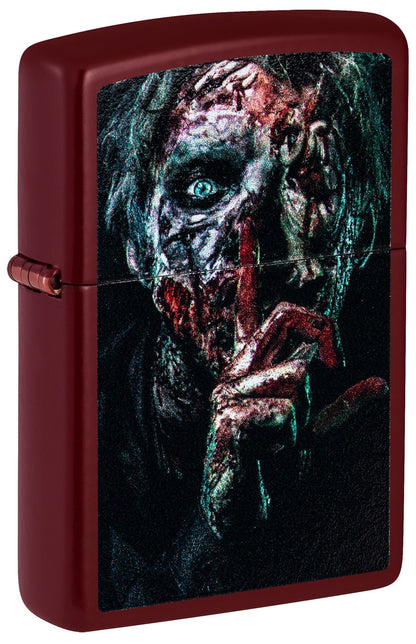 Zippo lighter with a zombie design P1