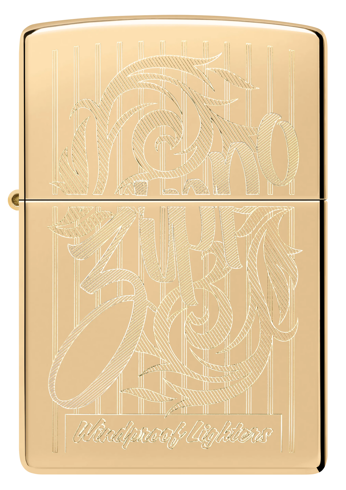 Geschwungener Zippo Schriftzug
