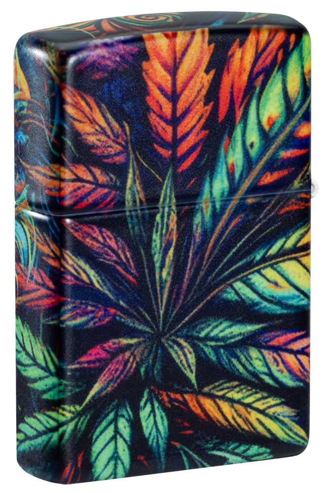 Leuchtendes Cannabis-Motiv