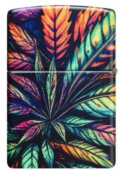 Leuchtendes Cannabis-Motiv