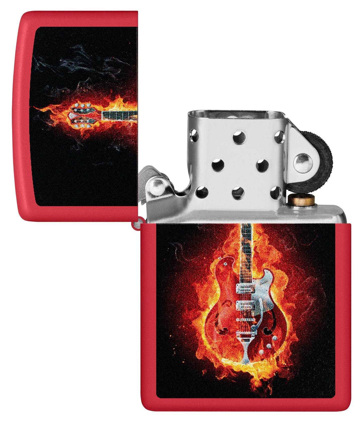 Flammende Gitarre