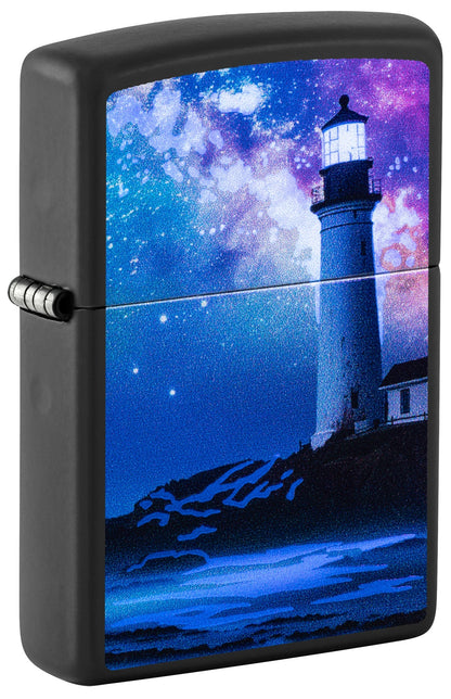 Leuchtturm mit Sternenhimmel
