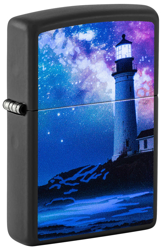 Leuchtturm mit Sternenhimmel
