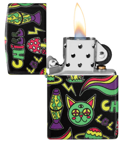 Leuchtendes Chill-Design