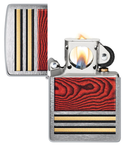 Pfeifenfeuerzeug im Woodgrain-Design