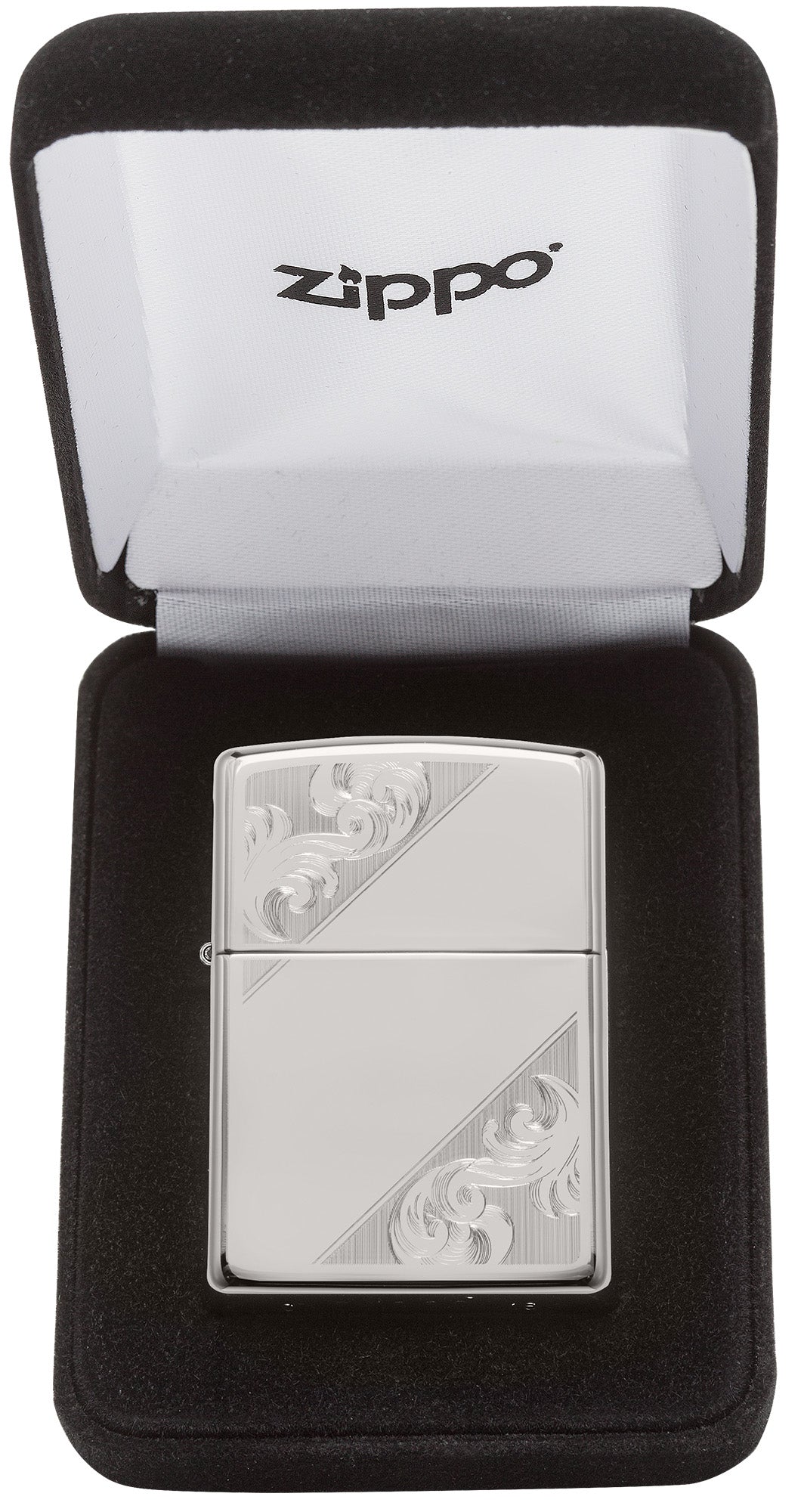 Sterling Silver Diagonal Filigree Design