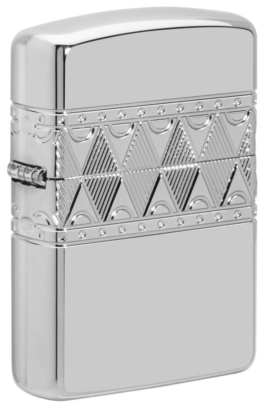 Sterling Silver Diamond Pattern Design