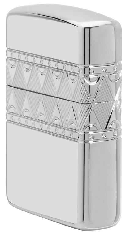 Sterling Silver Diamond Pattern Design