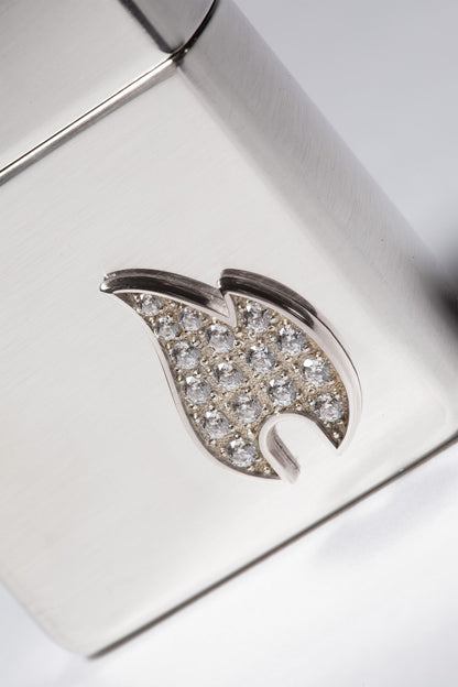 Sterling Silver Flame Emblem