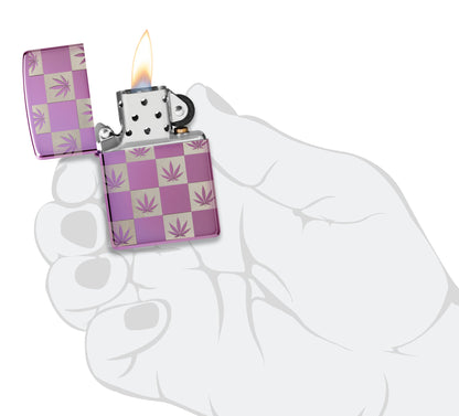 Checkered Cannabis Design