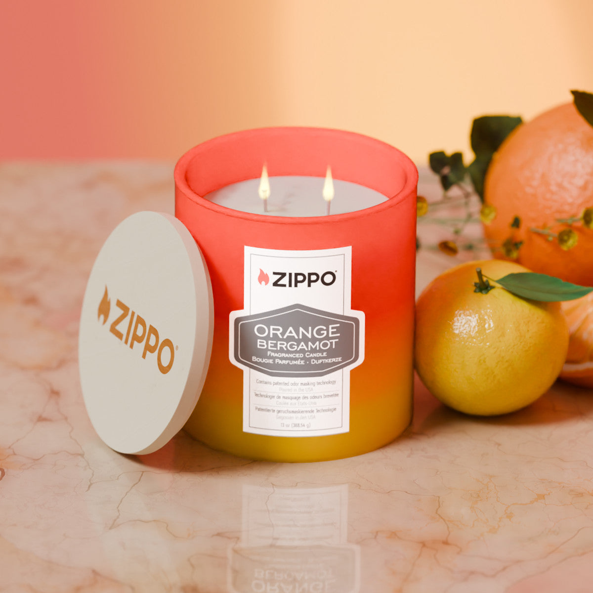 Zippo Odor-Masking Candle Orange Bergamot