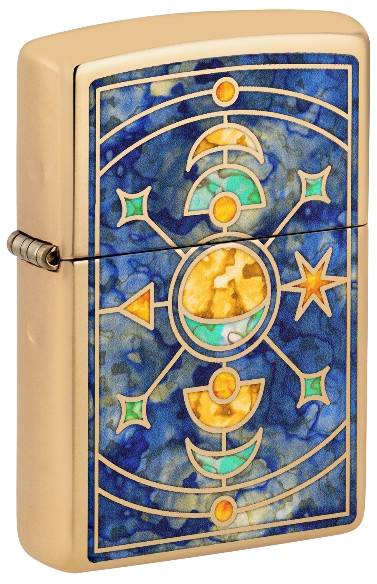 Zippo lighter with celestial design P1
