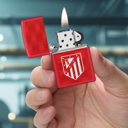 Atlético Madrid – Logo auf Schachbrettmuster