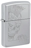 Totenkopf mit Irokesenschnitt
