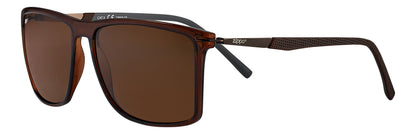 Frontansicht 3/4 Winkel Zippo Sonnenbrille eckig braun