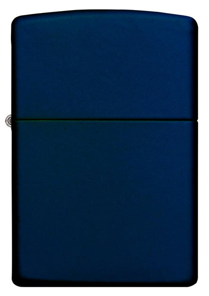 Frontansicht Zippo Feuerzeug Navy Blue Matte Basismodell