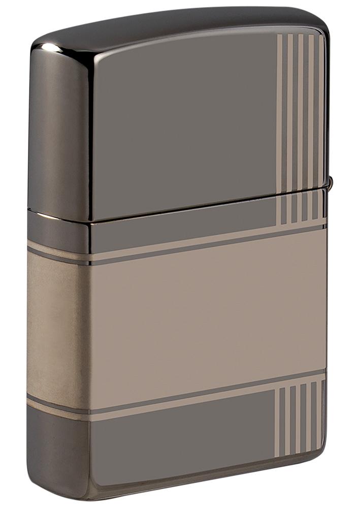 Rückseite Zippo Feuerzeug grau glänzend James Bond 007